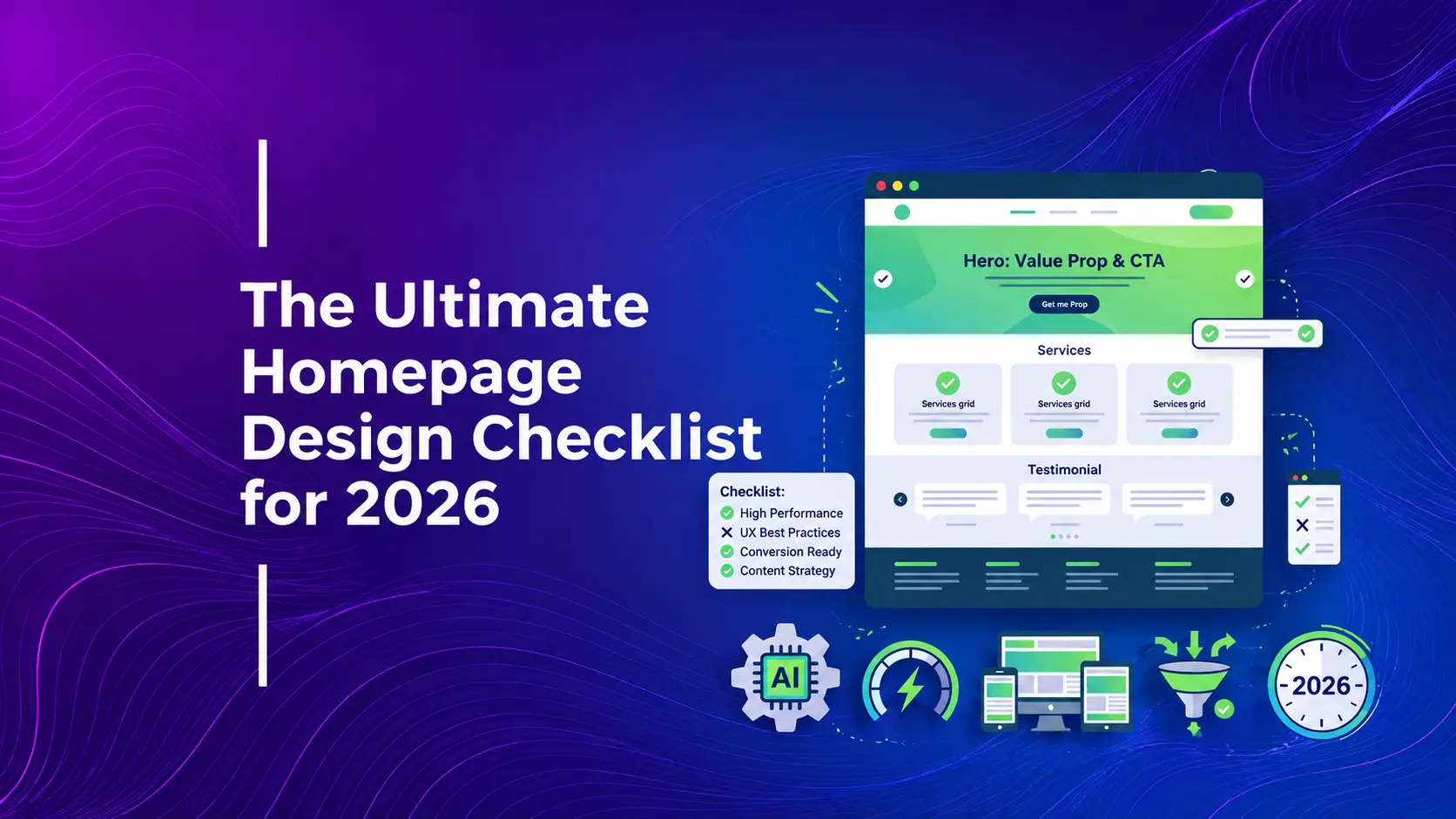 The Ultimate Homepage Design Checklist for 2026