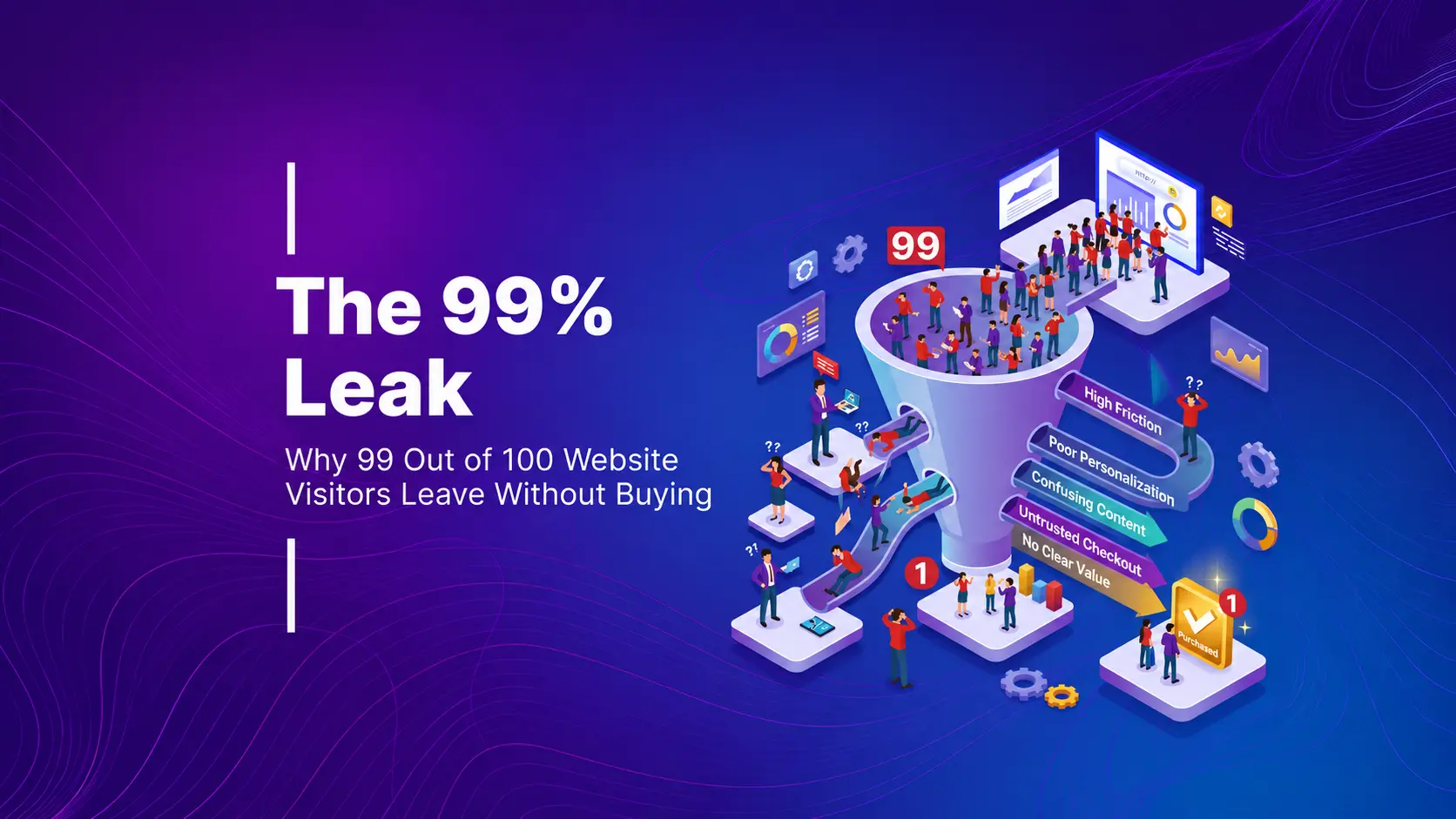 The 99% Leak: Why 99 Out of 100 Website Visitors Leave Without Buying